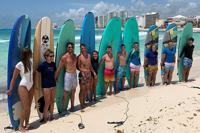 Learn to Surf in 1 Easy Lesson in Cancún - In the water: catching waves with a hands-on instructor