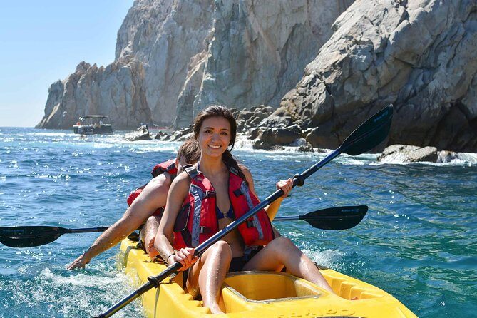 Los Cabos Arch and Playa del Amor Tour by Glass Bottom Kayak - Playa del Amor: Romantic Name, Real Ocean Conditions