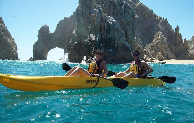 Los Cabos Arch and Playa del Amor Tour by Glass Bottom Kayak - Pelican Rock: Your First Real Snorkel Moment