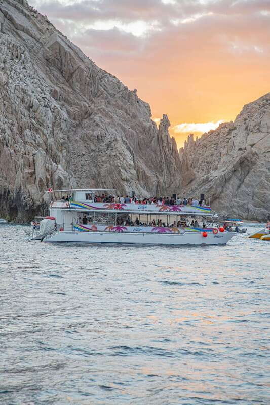 Los Cabos: Sunset Fajitas Dinner Cruise on Cabo Escape - 75 minutes on the water: Land’s End, the arch, and that real-deal sunset