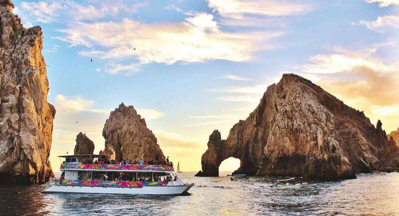 Los Cabos: Sunset Fajitas Dinner Cruise on Cabo Escape - Dinner on deck: fajitas, quesadillas, beans, rice, and the salsa bar energy