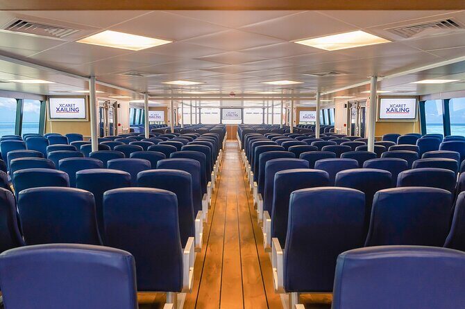 Luxury FERRY Xcaret: From Playa del Carmen to Cozumel - Outdoor seating, motion, and sea-sickness tips that actually help