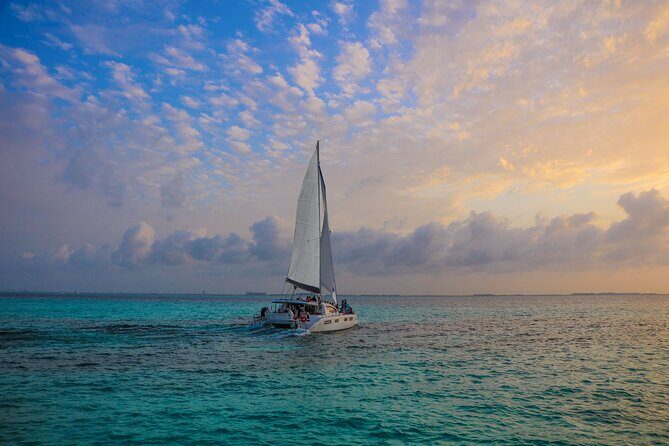 Luxury Sunset Cruise from Riviera Maya - Drinks, snacks, and the boat vibe when the sky turns pink