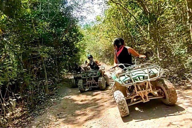 Maya Adrenaline Tulum: Cenote + 5 Ziplining + ATV Adventure - Zip line circuit: five runs through the trees, with real height and real nerves