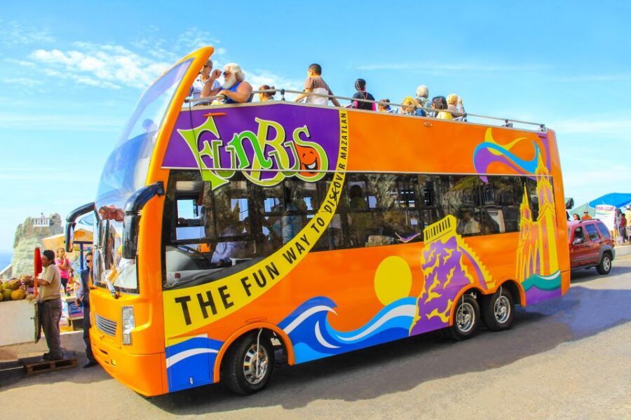 Mazatlán: Double-Decker Bus, Cliff Diving & Walking Tour - Getting Your Bearings on a Double-Decker Open-Top Bus