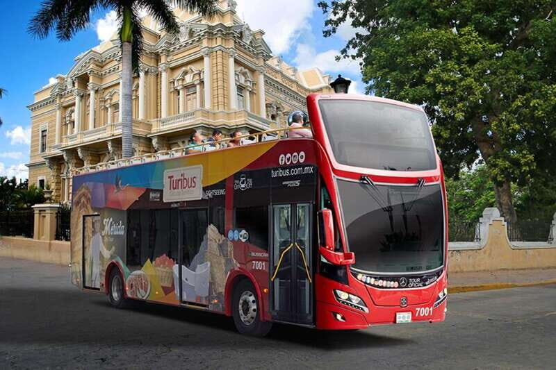 Mérida: Panoramic Sightseeing Tour Bus Ticket with 2 Routes - Where to meet the red Turibus buses on Calle 60 & 61