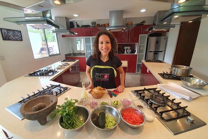 Mexican Cooking Class 1 or 3 Courses Tequila and Mezcal Tasting - Eating Together on the Patio With Wine and Beer