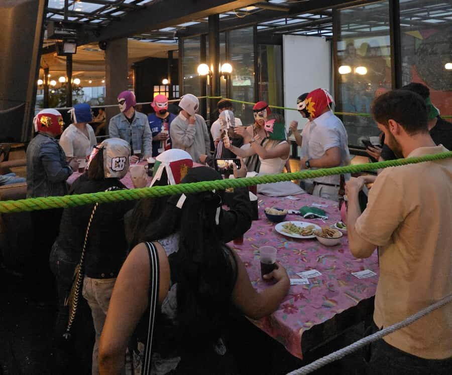 Mexican Night: Wrestling + Tacos + Tequila. Mexico City - The pro wrestler lesson: your wrestler name and a few iconic moves