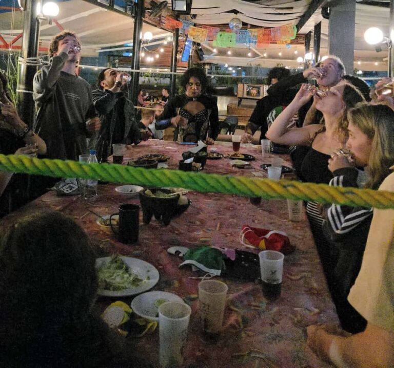 Mexican Night: Wrestling + Tacos + Tequila. Mexico City - Casa Pepe start: the rooftop meeting point and mask energy