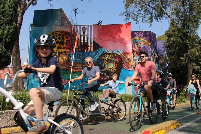 Mexico City; ART NACO : Murals & Street Art Bike Tour - Street food snacks: tacos, tlacoyos, chilaquiles, and diet options