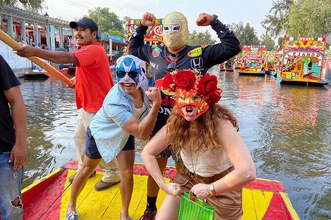 Mexico City Canals by Boat with Live Commentary with Meal Drinks - Snacks, sweets, and the ride’s built-in games