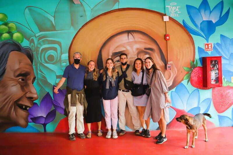 Mexico City: City Highlights Cable Car Ride w/ Taco & Tour - The mural stop and Iztapalapa’s cultural story