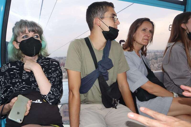 Mexico City: City Highlights Cable Car Ride w/ Taco & Tour - The airplane turned public library: the day’s funniest wow-factor