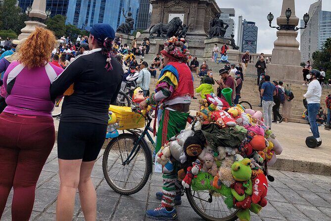 Mexico City E-Bike Tour with a taco and churros stop - Bellas Artes From the Outside and the Zócalo Area Up Close
