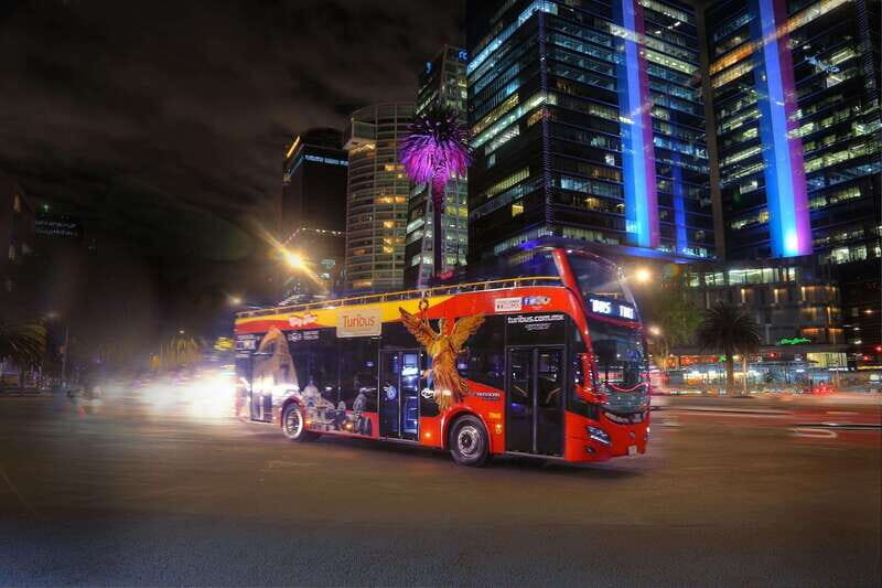 Mexico City: Night City Tour in a Double Decker Bus - Zócalo to Monumento a la Revolución: starting your bearings in light