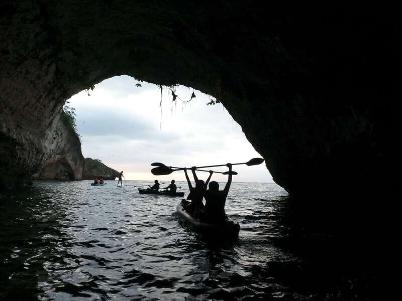 Mismaloya: Los Arcos Bioluminescent Waters Kayak & Cave Tour - Food, coffee, showers, and included photos: where the value shows up