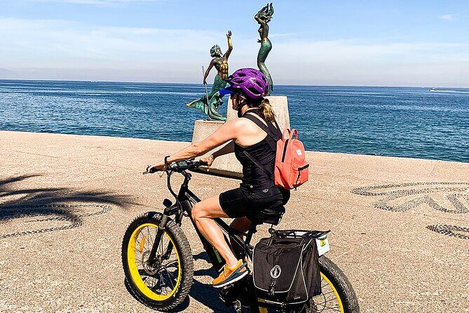 Mountain Tour Puerto Vallarta Electric Bikes - Crossing Isla Cuale and Riding Up Into the Hills