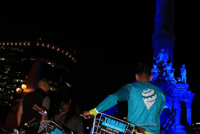 Neon Bike Party - Private Bike Tour - Stop 2: Bellas Artes After Dark—Stories and Photo Time