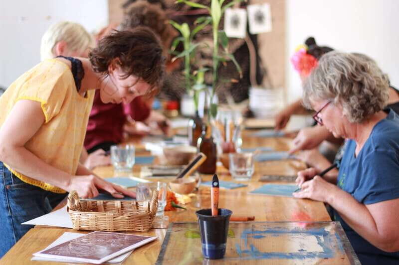 Oaxaca de Juarez: Art Printing Workshop with a Local Artist - From Oaxaca Street Murals to Your Own Woodblock Print