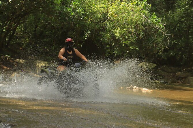 Off-road ATV-QUAD tour in single and double seats - Stop 3: Rancho Mi Abuelo—River Pools, Tortillas, and Tequila/Mezcal Culture