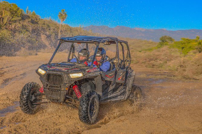 OffRoad 4X4 UTV Adventure with unlimited Lunch & Tequila - The UTV Trail: Dirt Tracks, Arroyos, Shallow Canyons, and Water Splashes
