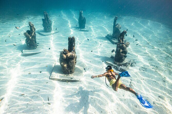 Parasailingcancun and Jet Ski tour over Cancun Bay - Five Snorkel Stops in Cancun Bay: Shipwreck, Underwater Museum, Cenote, Reefs, Turtles