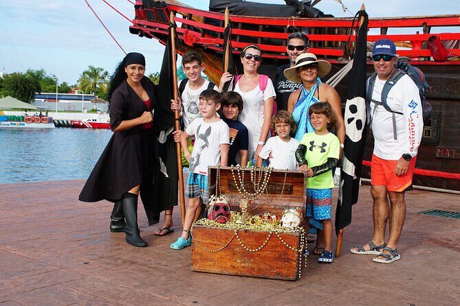 Pirate Ship Premium Dinner Cruise with Show - Dinner on the water: six choices, real drink service