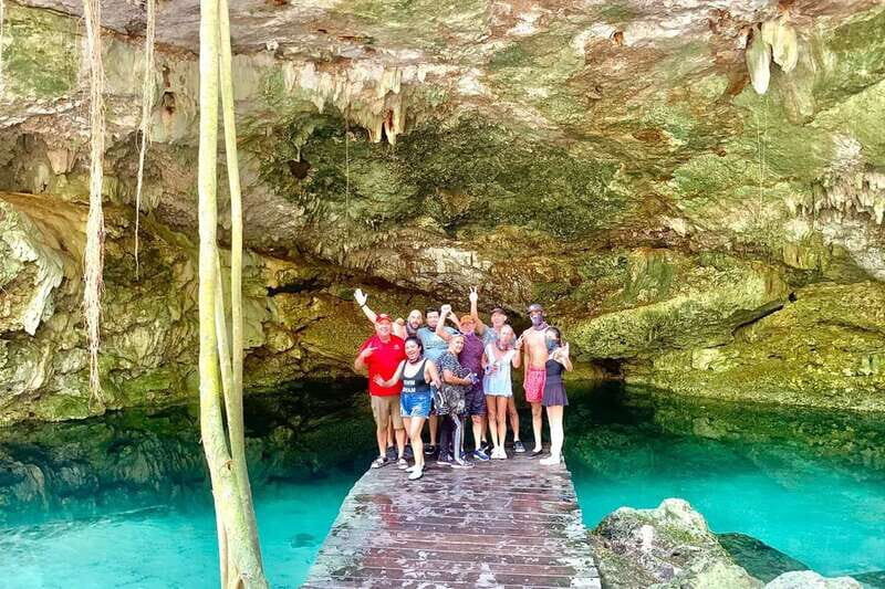 Playa Del Carmen: Cenote & Mayan Village Tour by Buggy - The private cenote: swim time with a real jungle feel