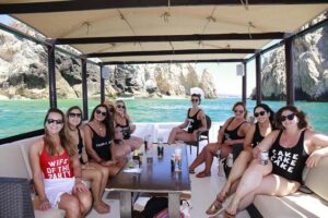 Private Cabo 35ft cat experience Food and open bar included! - Price and passenger count: what $2,235 per group really buys