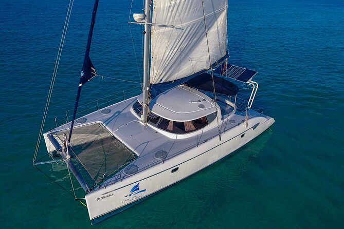 Private Catamaran from Cancun to Isla Mujeres | For up to 30 pepl - Where You Start: Marina Las Perlas Makes the Day Easier