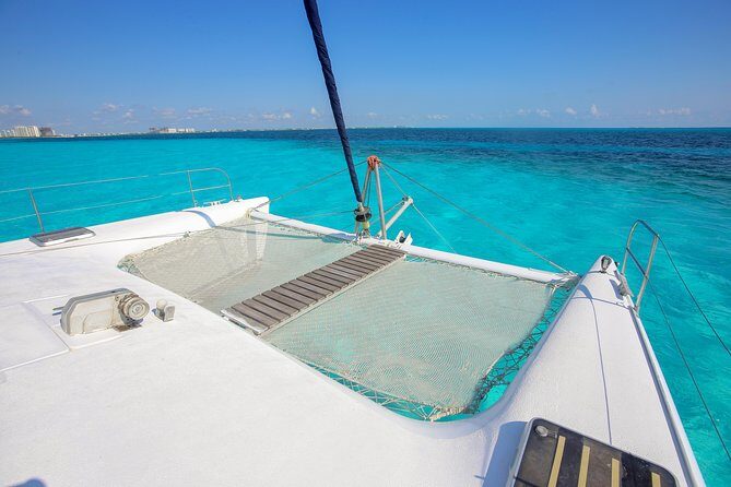 Private Catamaran from Cancun to Isla Mujeres | For up to 40 pp - Open Bar, Spinnaker Sail, and the Real On-Board Vibe