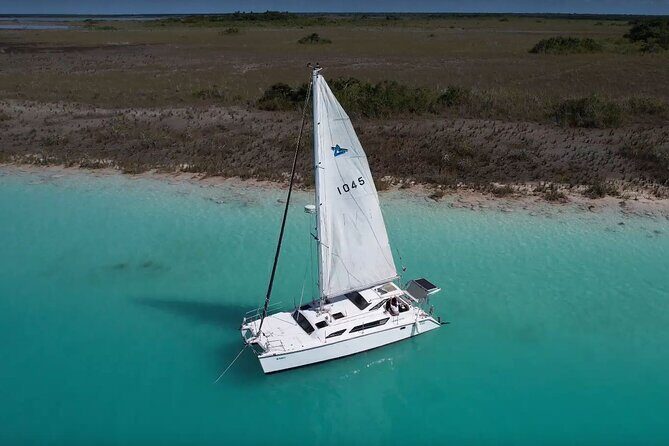Private Catamaran Tour - Why Bacalar’s lagoon feels different from a sailing catamaran