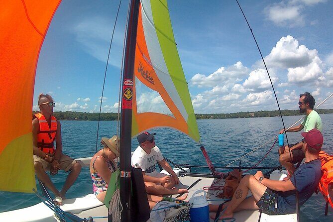Private Eco-Tour on a Recreational Catamaran with Kayaks Included - Lake Bacalar and the 7 colors: what you actually do out there