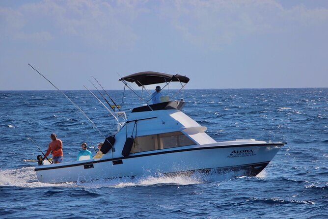 Private fishing charter Bertram 31ft 6 pax max if you don't fish you don't pay - How the Fishing Time Works: 2, 4, 6, or 8 Hours