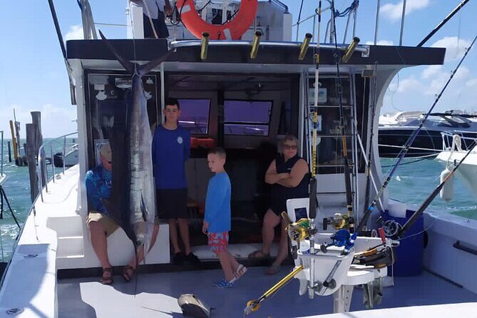 Private fishing charter Boat 48ft 12 pax Good Marlin and Sailfish - Boat, group size, and the comfort question that matters