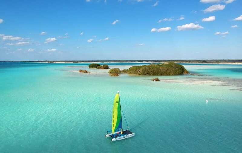 Private Hobie Cat Sailing Tour - Why a 17-foot Hobie Cat feels right for Bacalar Lagoon