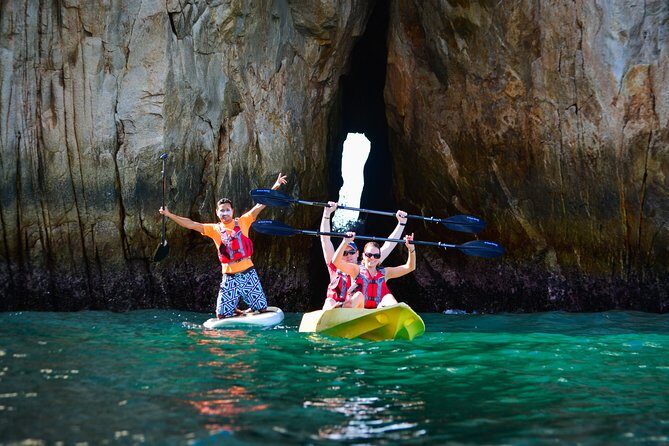 Private Los Cabos Arch and Playa del Amor Tour by Glass Bottom Kayak - Tour flow: Pelican Rock, the Arch break, then Playa del Amor’s snorkeling