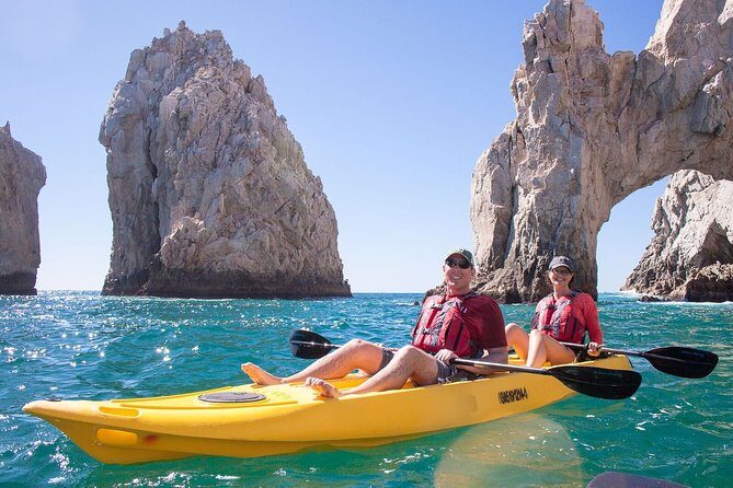 Private Los Cabos Arch and Playa del Amor Tour by Glass Bottom Kayak - Private guide energy: Marco, Maury, Hugo, Carlos, and Mauri
