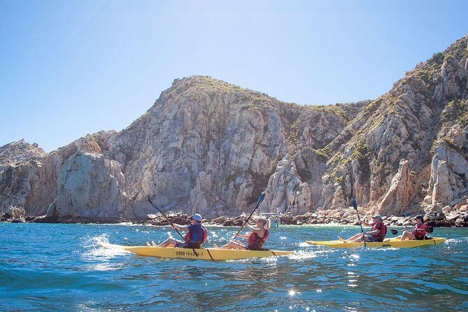 Private Los Cabos Arch & Playa del Amor tour by Glass bottom kayak - Divorce Beach: a named stop that’s all about the pass-by views