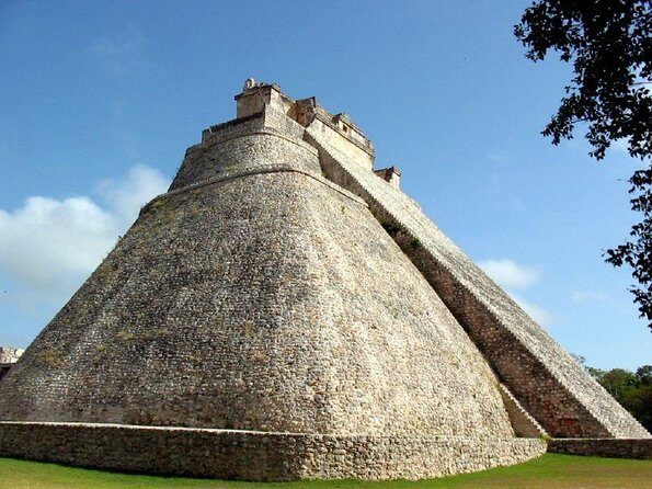 Private Tour Uxmal Ruins and Chocolate Museum plus Cenote - Uxmal UNESCO with the guide doing the heavy lifting
