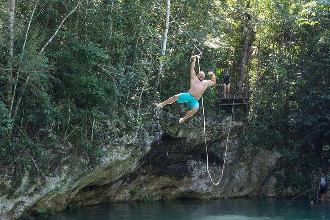Private Tour with 3 Cenotes + 5 Zip-lines + Mayan Lunch - The three cenotes: open-water swims plus one cavern stop