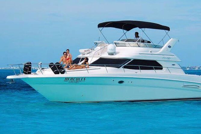 Private Yacht - 46 ft SeaRay Cancun Bay Snorkel 23P4 - Picking 2, 4, or 6 hours: the snorkel decision