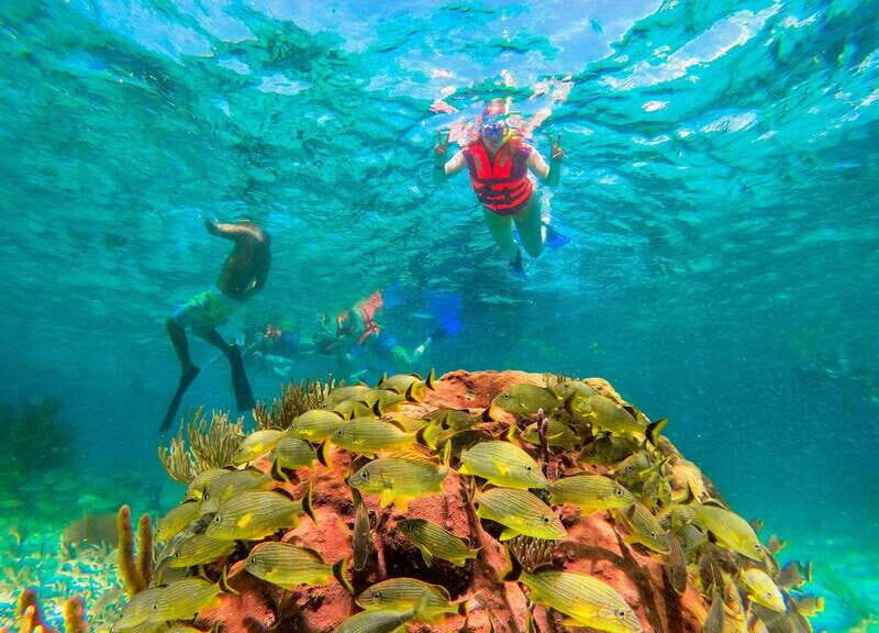 Puerto Morelos: Snorkel, Town Walk, Tequila & Beach Lunch - Break time and the switch from water mode to land mode