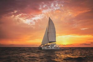 Puerto Vallarta, Luxury Sunset Sailing - Off the marina and onto Banderas Bay: the main show
