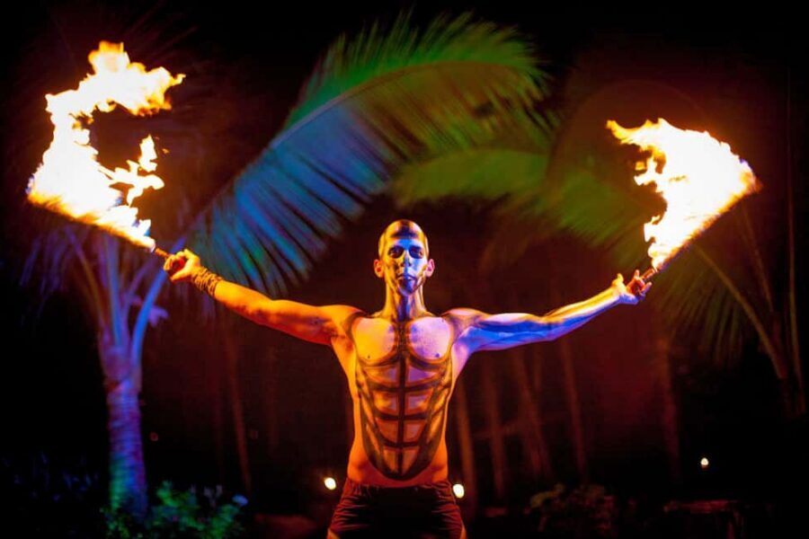 Puerto Vallarta Rhythms of the night, Show & Buffet dinner - The Jungle Amphitheater Show: Five Suns, Acrobatics, and Special Effects
