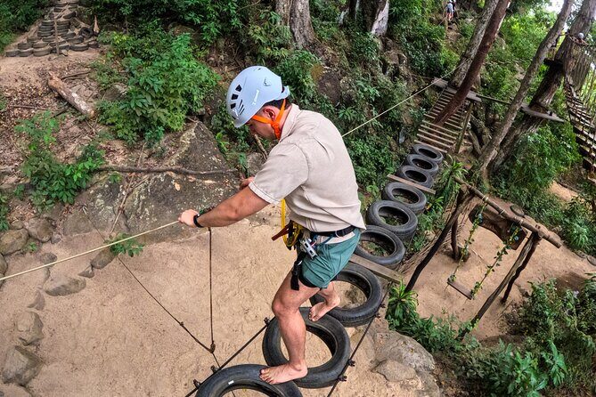 Puerto Vallarta : Snorkeling at Playa Escondida & Canopy Tour - The park portion: suspension bridges, zip lines, and wall networks