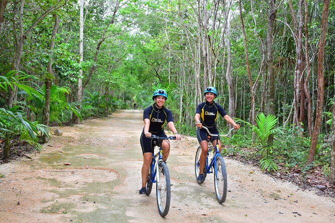 Rio Secreto Plus: Classic Tour, Bycicle, Rappel & Ziplines - The Underground Cave Portion: Swimming, Stalactites, and Cave-Footing Reality