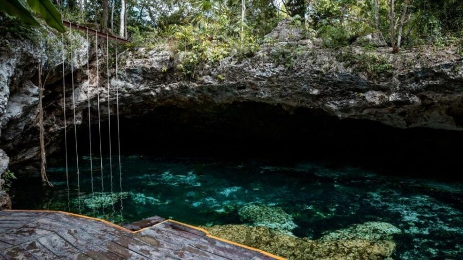 Riviera Maya: Tulum Ruins and 2 Cenotes Half-Day Tour - The Tulum Ruins Walk: From Sea Views to Big Maya Symbols