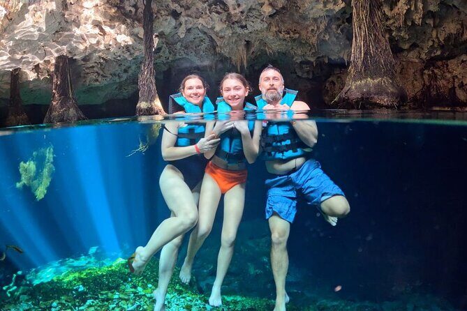 Riviera Maya : Tulum Ruins Tour, 3 Cenotes, Mexican Lunch - Cenote time: open-water swims, cave vibes, and why safety gear helps