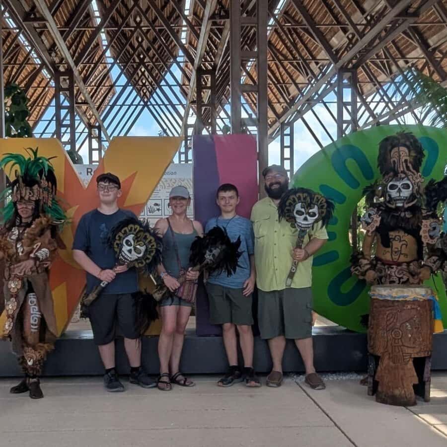 Riviera Maya: Tulum Ruins Tour, Cenotes, and Mexican Lunch - The underground aquatic cave: stalactites, stalagmites, and safety gear